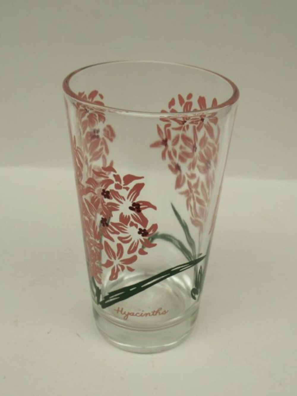 Boscul Vintage Pink HYACINTH 5 Inch High Peanut Butter Water Glass